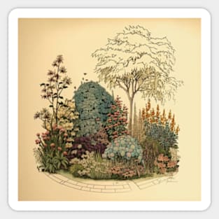 Beautiful Wildflowers garden Sticker